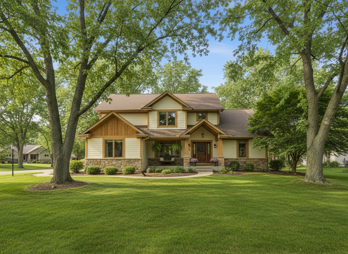 Residential home exterior in Baxter, Minnesota